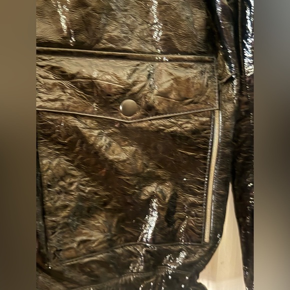 7 For All Man Kind Genuine Black Lamb Bomber Jacket w/removable fur collar NWT - Picture 9 of 16